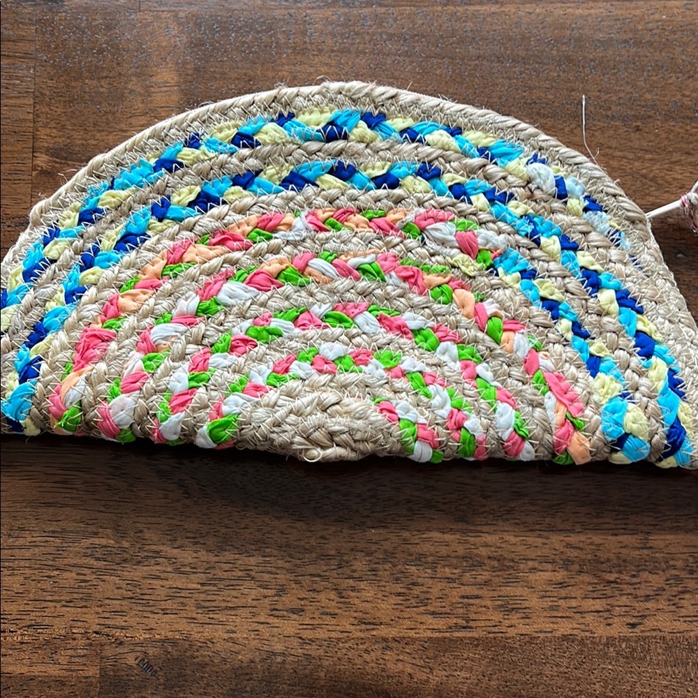 Antik Kraft Woven Moon Clutch